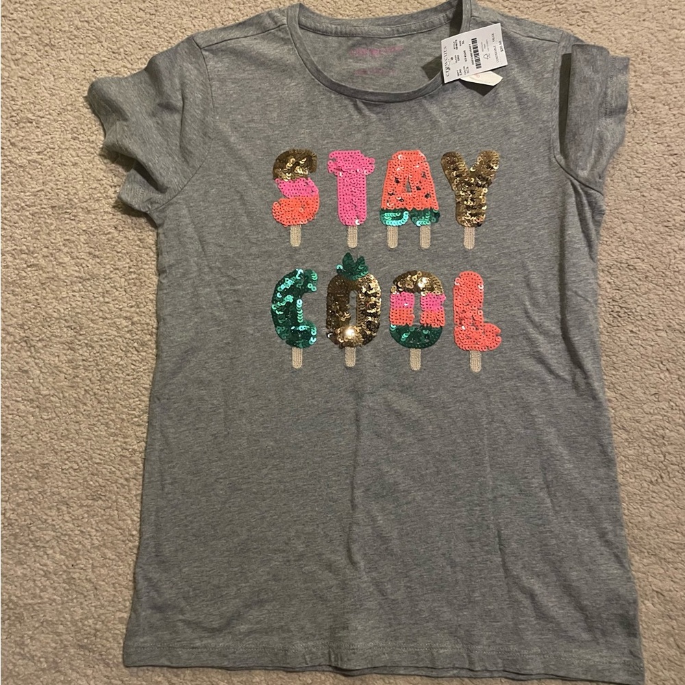 Grey Sequin T-shirt